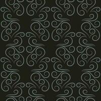 Seamless pattern, light linear pattern, monogram on a dark background. Design for banner, leaflet, print, poster, wallpaper, fabric. Abstract geometry. vector