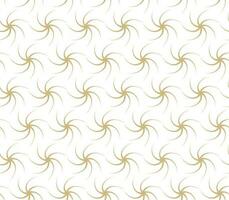 Modern vector seamless illustration. Linear gold pattern on a white background. Ornamental pattern for leaflets, printing, wallpaper, backgrounds