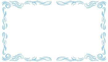 Blue abstract frame background illustration vector