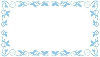 Blue abstract frame background illustration vector