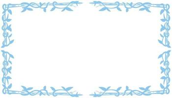 Blue abstract frame background illustration vector