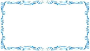 Blue abstract frame background illustration vector