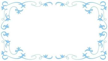 Blue abstract frame background illustration vector