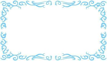 Blue abstract frame background illustration vector