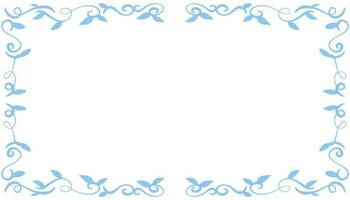 Blue abstract frame background illustration vector