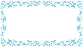 Blue abstract frame background illustration vector