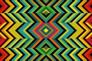 Geometric zigzag pattern multicolor background. Abstract graphic simple stripes line modern elegant minimal retro colorful style. Design for fabric texture textile backdrop background wallpaper print. vector