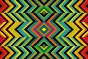 geométrico zigzag modelo multicolor antecedentes. resumen gráfico sencillo rayas línea moderno elegante mínimo retro vistoso estilo. diseño para tela textura textil fondo antecedentes fondo de pantalla impresión. vector