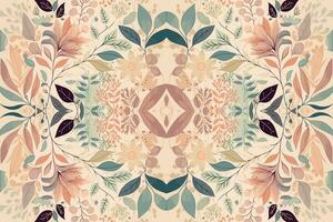 floral sin costura modelo pastel tono antecedentes. resumen gráfico línea moderno elegante mínimo Clásico retro estilo. diseño para tela textura textil impresión Arte antecedentes fondo de pantalla loseta fondo. vector