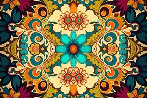 floral sin costura modelo vistoso antecedentes. resumen gráfico línea moderno elegante mínimo Clásico retro estilo. diseño para tela textura textil impresión Arte antecedentes fondo de pantalla loseta fondo. vector