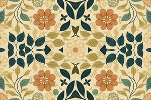 floral sin costura modelo ligero tono antecedentes. resumen gráfico línea moderno elegante mínimo Clásico retro estilo. diseño para tela textura textil impresión Arte antecedentes fondo de pantalla loseta fondo. vector