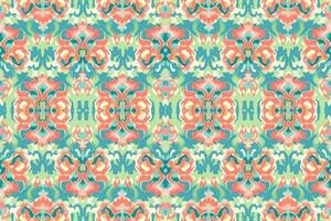 Ikat small floral seamless pattern pastel background. Abstract graphic line modern elegant minimal vintage retro style. Design for fabric texture textile print art background wallpaper tile backdrop. vector