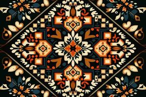 Ikat geometric folklore ornament colorful background. Abstract graphic ethnic traditional folk stripes antique tribal line. Modern elegant minimal retro style. Design for fabric texture textile print. vector