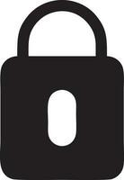 Lock security icon symbol vector image. Illustration of the key secure access system vector design. EPS 10