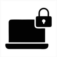 Lock security icon symbol vector image. Illustration of the key secure access system vector design. EPS 10