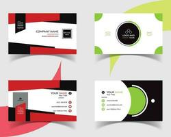 Modern Corporate Business Card Template Design. vector