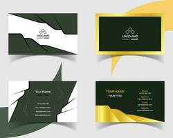 Modern Corporate Business Card Template Design. vector