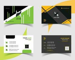 Modern Corporate Business Card Template Design. vector