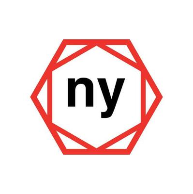 NY company name initial letters icon. NY monogram.