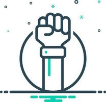 mix icon for raised vector