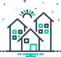 mix icon for properties vector