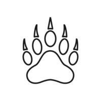 paw print icon vector design illustration