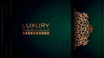 Luxury ornamental mandala background, arabesque style vector