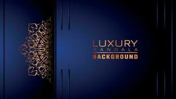 Luxury ornamental mandala background, arabesque style vector