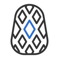 egg icon duocolor grey blue colour easter symbol illustration. vector