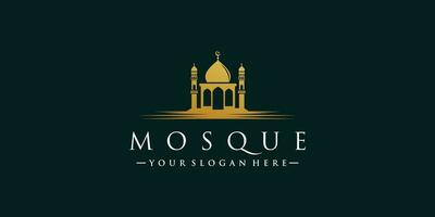 mezquita logo diseño modelo con único concepto prima vector