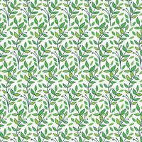 Seamless floral pattern with twigs. Botanical background, repeating prints. Blooming herbs texture design for your design. Hand drawn vector illustration