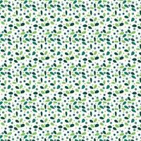 Seamless floral pattern with twigs. Botanical background, repeating prints. Blooming herbs texture design for your design. Hand drawn vector illustration