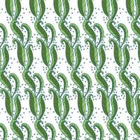 Seamless floral pattern with twigs. Botanical background, repeating prints. Blooming herbs texture design for your design. Hand drawn vector illustration