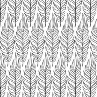 Seamless floral pattern with twigs. Botanical background, repeating prints. Blooming herbs texture design for your design. Hand drawn vector illustration