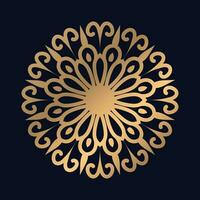 Premium mandala background with golden arabesque pattern Arabic Islamic east style vector