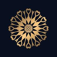 Luxury mandala background with golden arabesque pattern Arabic Islamic east style vector