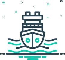 mix icon for ship vector