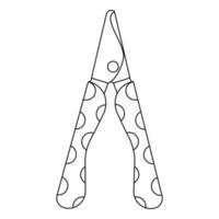 Scissors for claws of animals, cats, dogs, animal care. vector