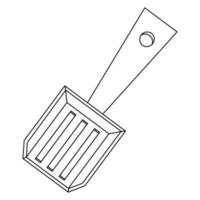 Shovel for cleaning after animals, cats, animal care. vector