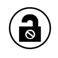 Lock security icon symbol vector image. Illustration of the key secure access system vector design. EPS 10