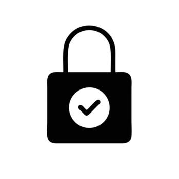 Lock security icon symbol vector image. Illustration of the key secure access system vector design. EPS 10