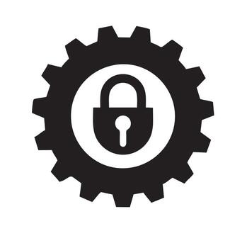 Lock security icon symbol vector image. Illustration of the key secure access system vector design. EPS 10