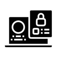 Lock security icon symbol vector image. Illustration of the key secure access system vector design. EPS 10