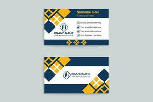 Clean business card template vector