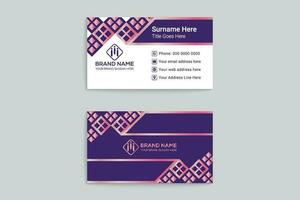 Beautiful visiting card mockup vector