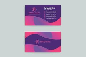 elegante y moderno negocio tarjeta diseño vector