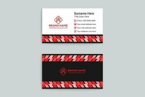 Corporate business card template vector