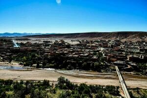 View of old Ben Haddou town in central Morocco Africa photo