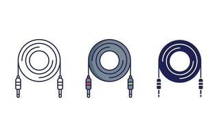 Microphone Cable vector icon