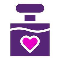 perfume icon solid duocolor pink purple colour mother day symbol illustration. vector